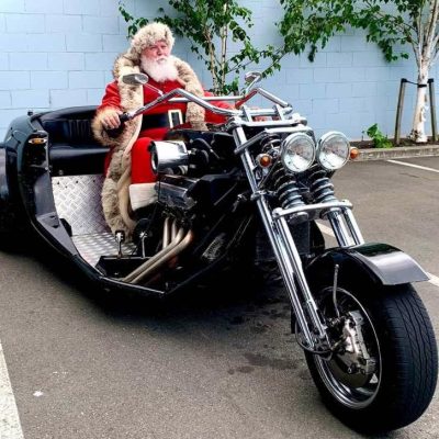 Auckland Real Santa on Trike