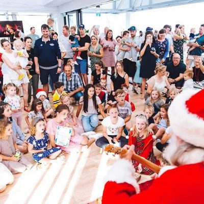 Real Santa hosting Americas Cup American Magic Christmas Show